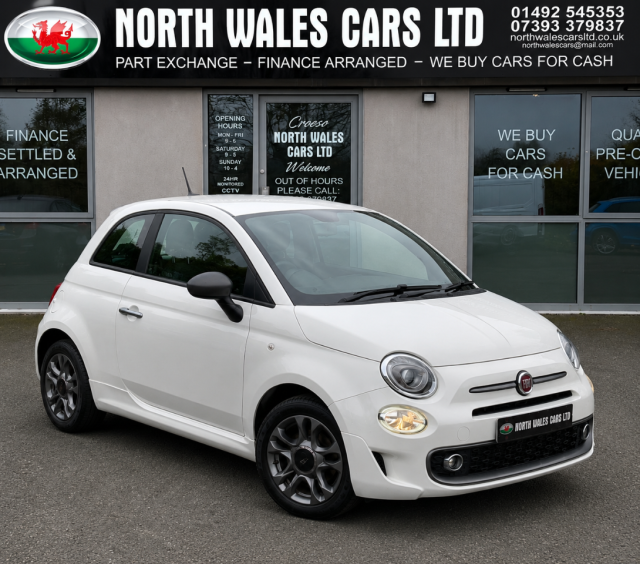 Fiat 500 1.2 S 3dr Hatchback Petrol White